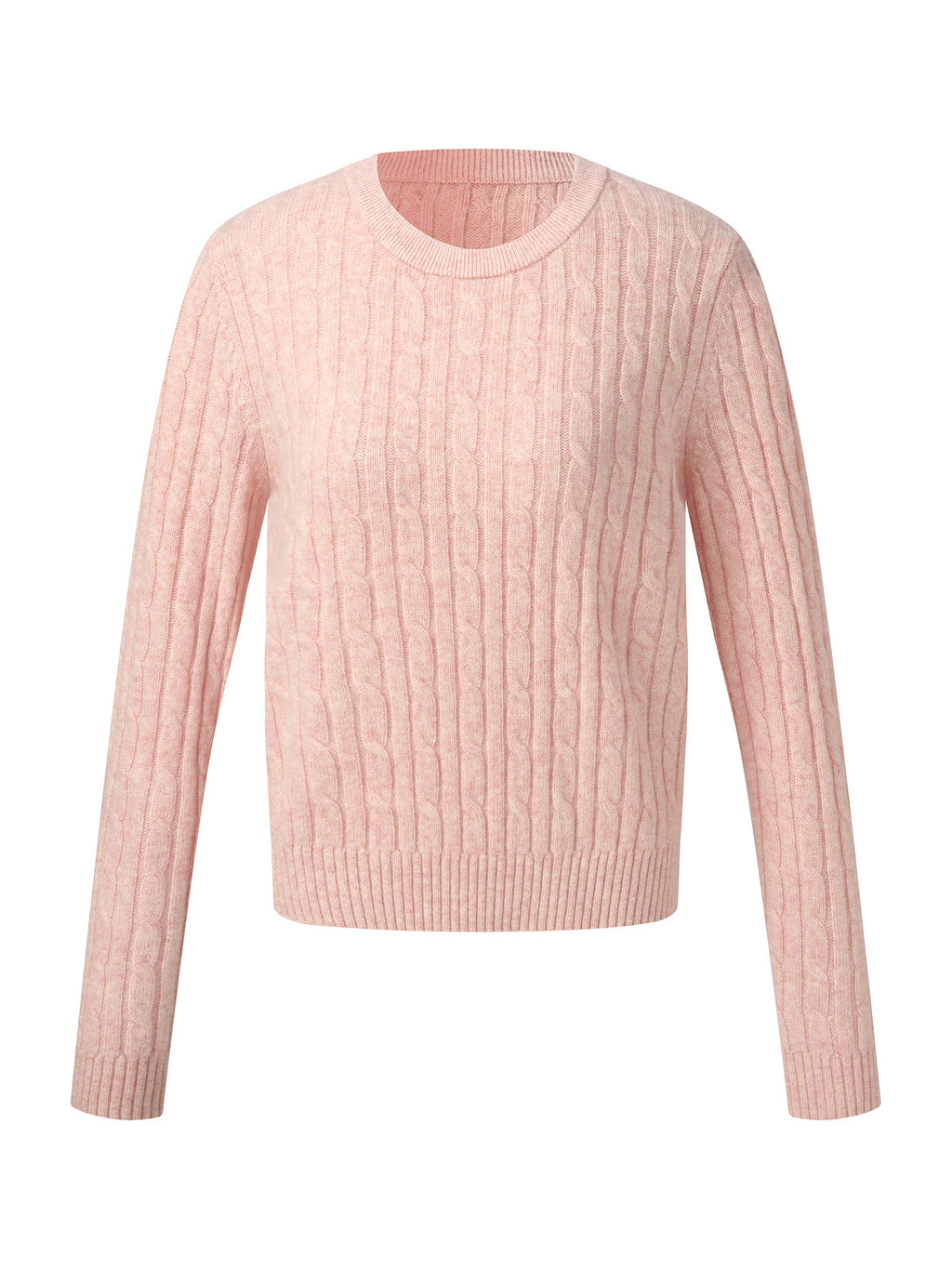 WOOL CABLE KNIT WOMEN SWEATER