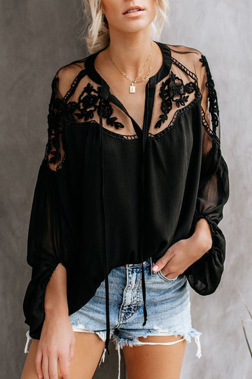 Lunimesd Sweet Love Floral Embroidery Shirt - 3 Colors