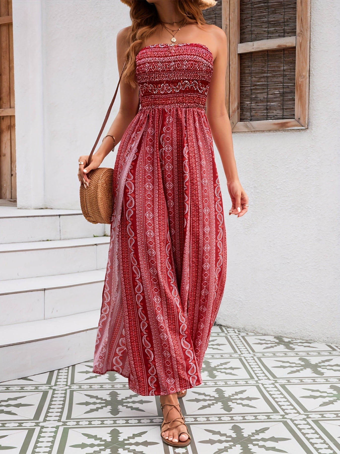 Breezy Flattering Slit Maxi Dress