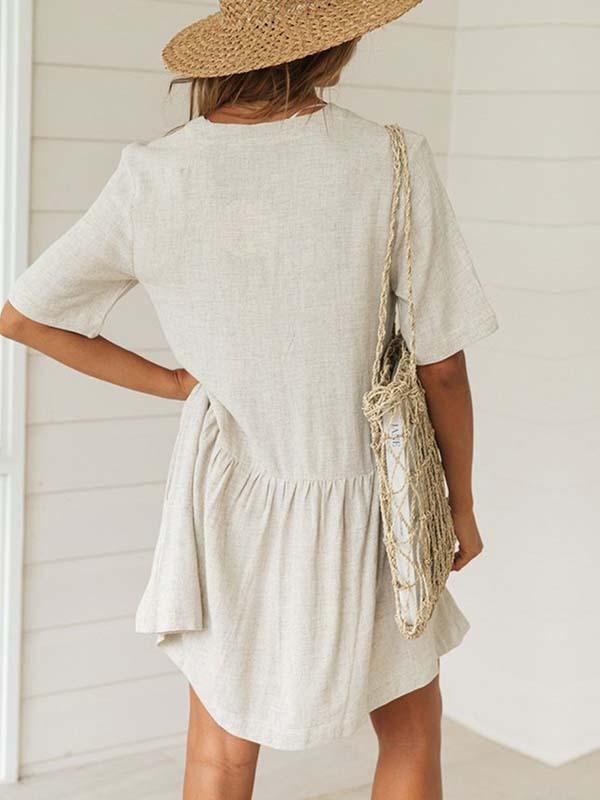 Lunimesd Button Dress