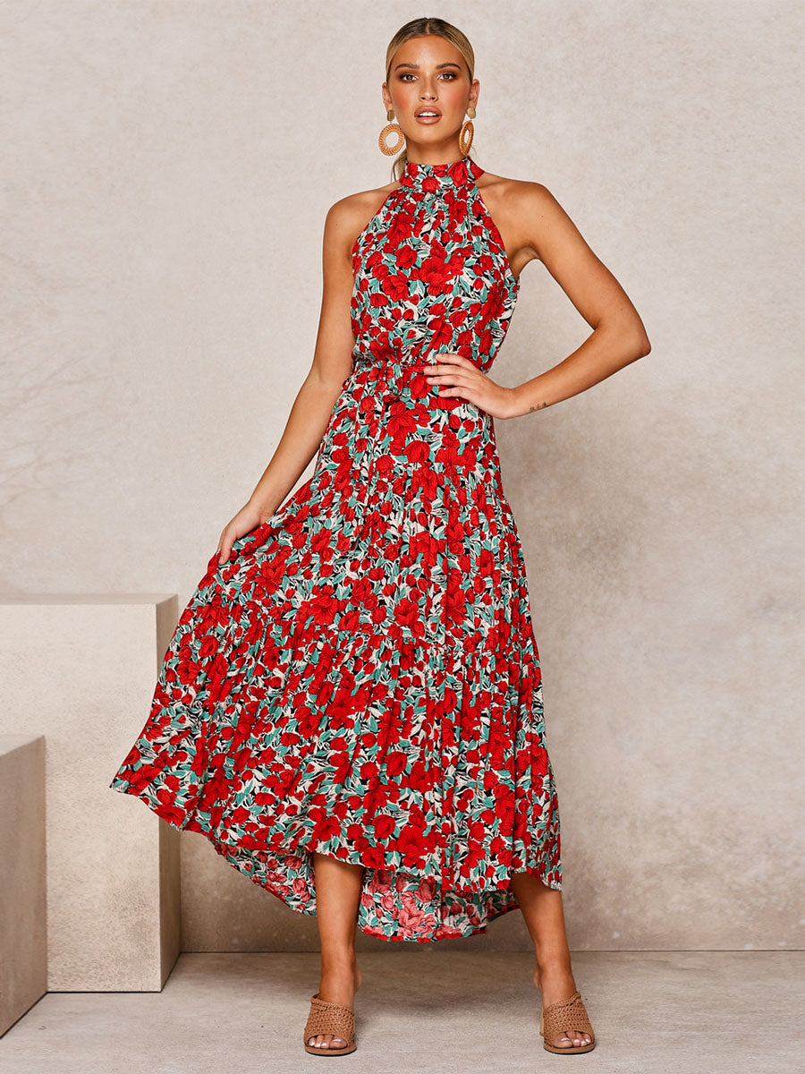 Polka Dot Floral Dress