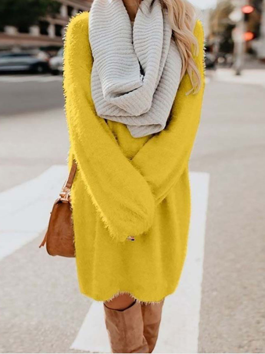 Lunimesd Plush Sweater Dress(8 colors)