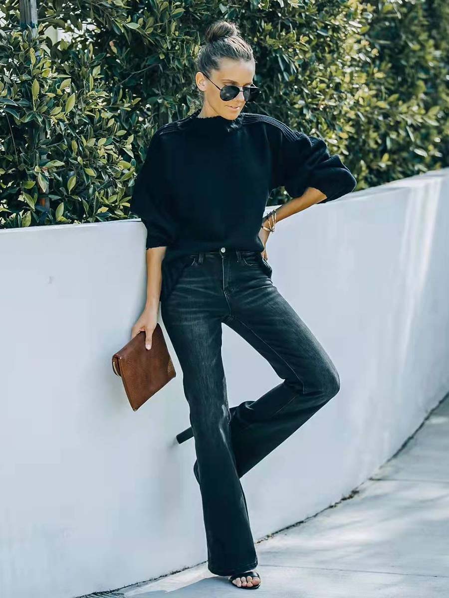 Fashion Slim High Waist Stretch Flare Jeans