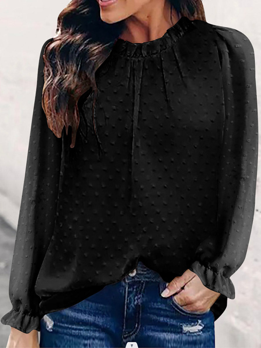 Lunimesd Round Neck Long Sleeve Shirt (5 colors)