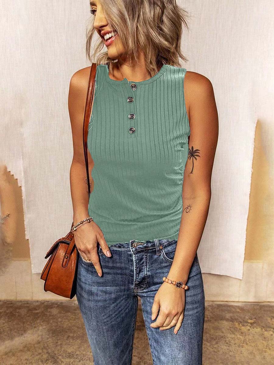 Lunimesd Button up slim-fit T-shirt (6 colors)