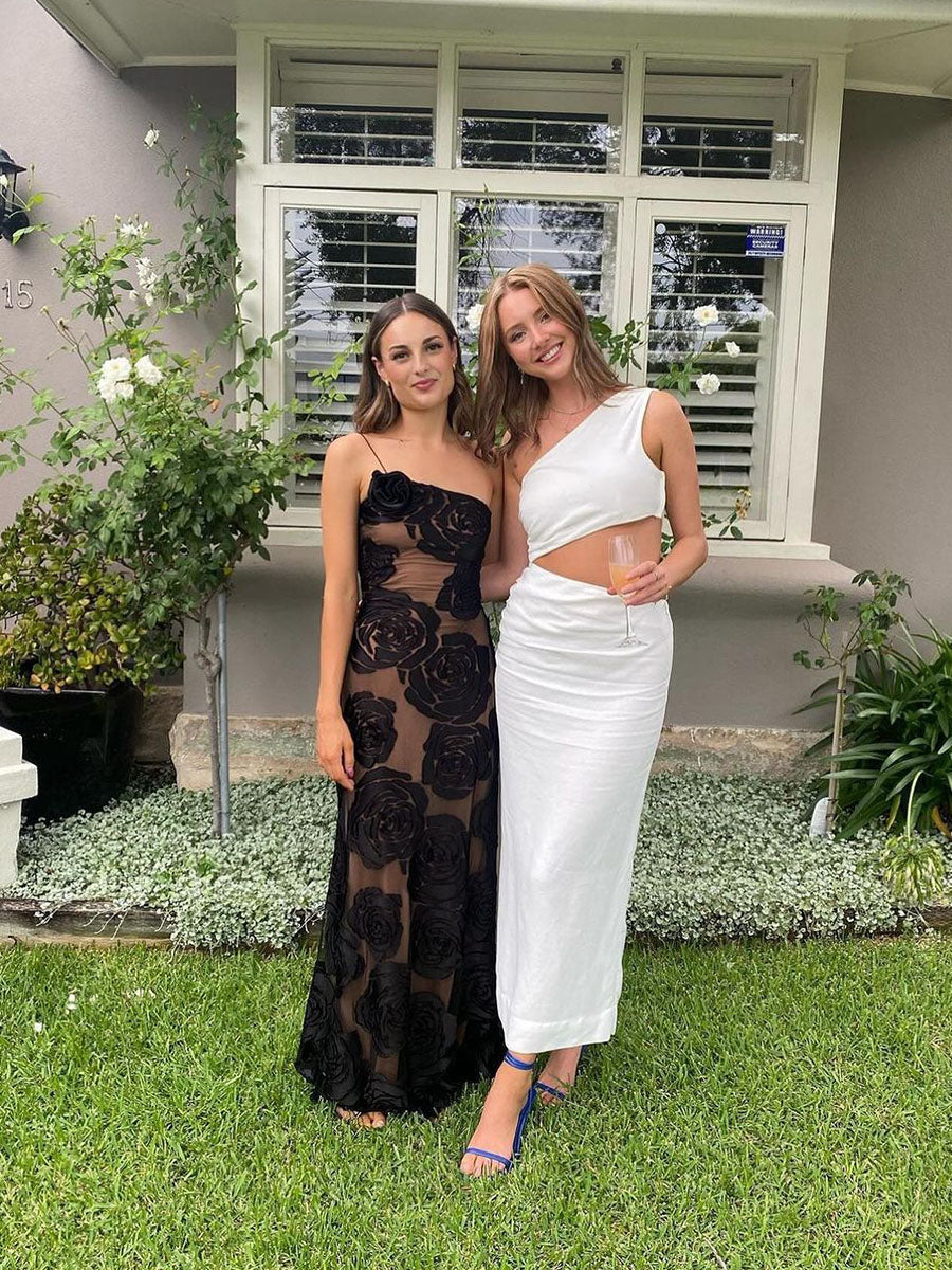 Luxe Roselure Mesh Gown