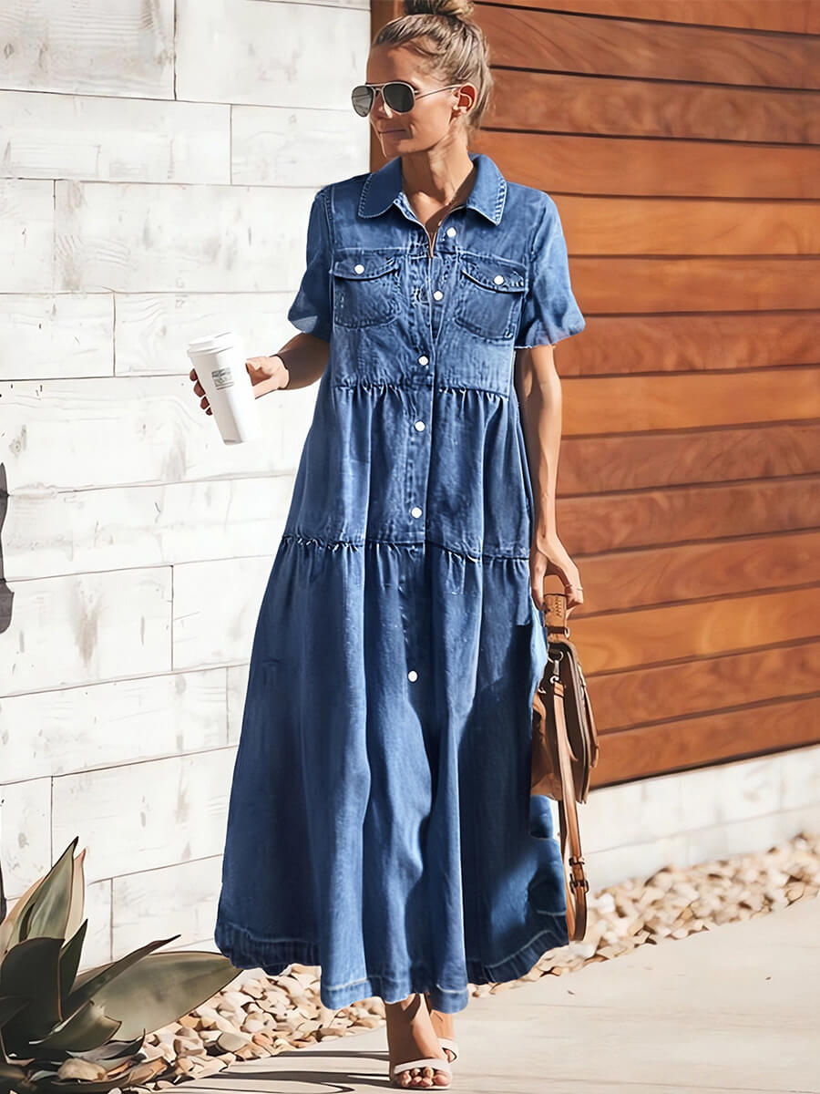 Carefree Layers Denim Dress