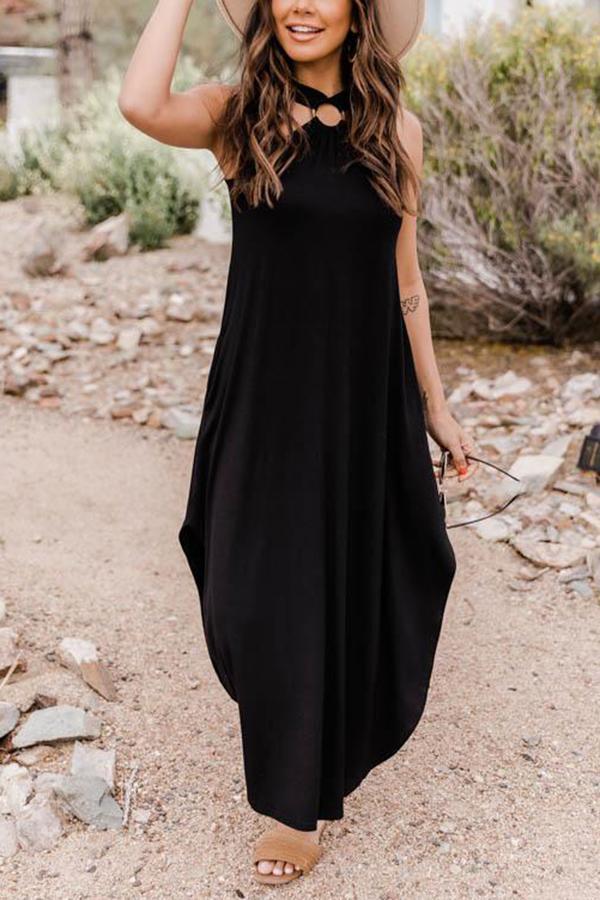 Lunimesd Feel That Sunshine Cutest Cross Detail Dress