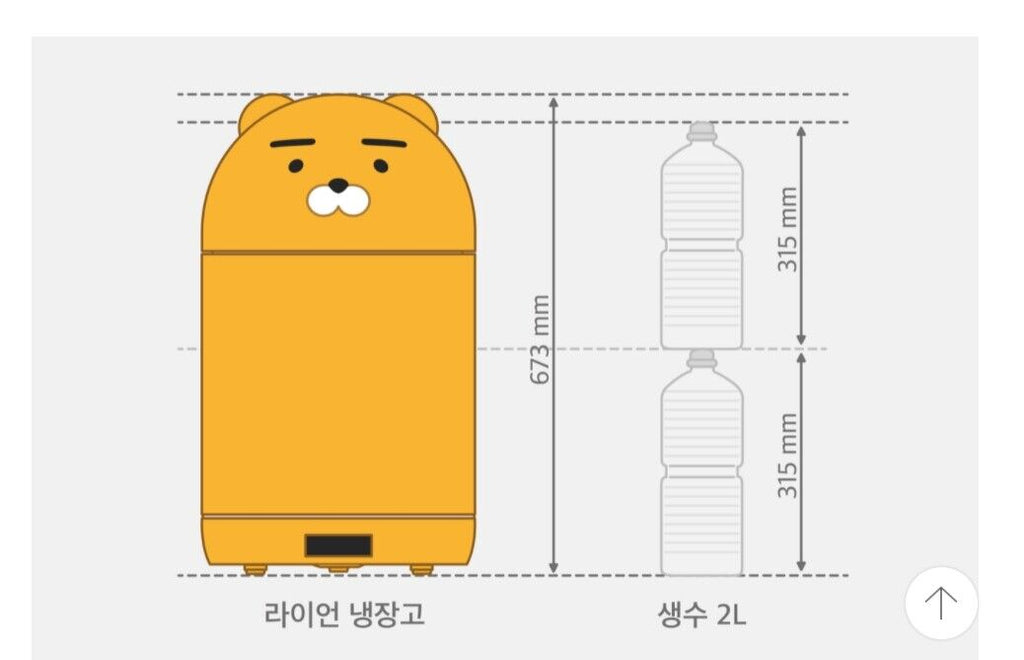 [KAKAO FRIENDS] - Ryan Refrigerator OFFICIAL MD