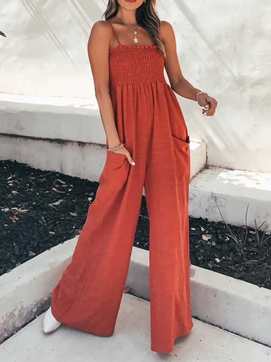 Lunimesd Sling Pocket High Waist Jumpsuit