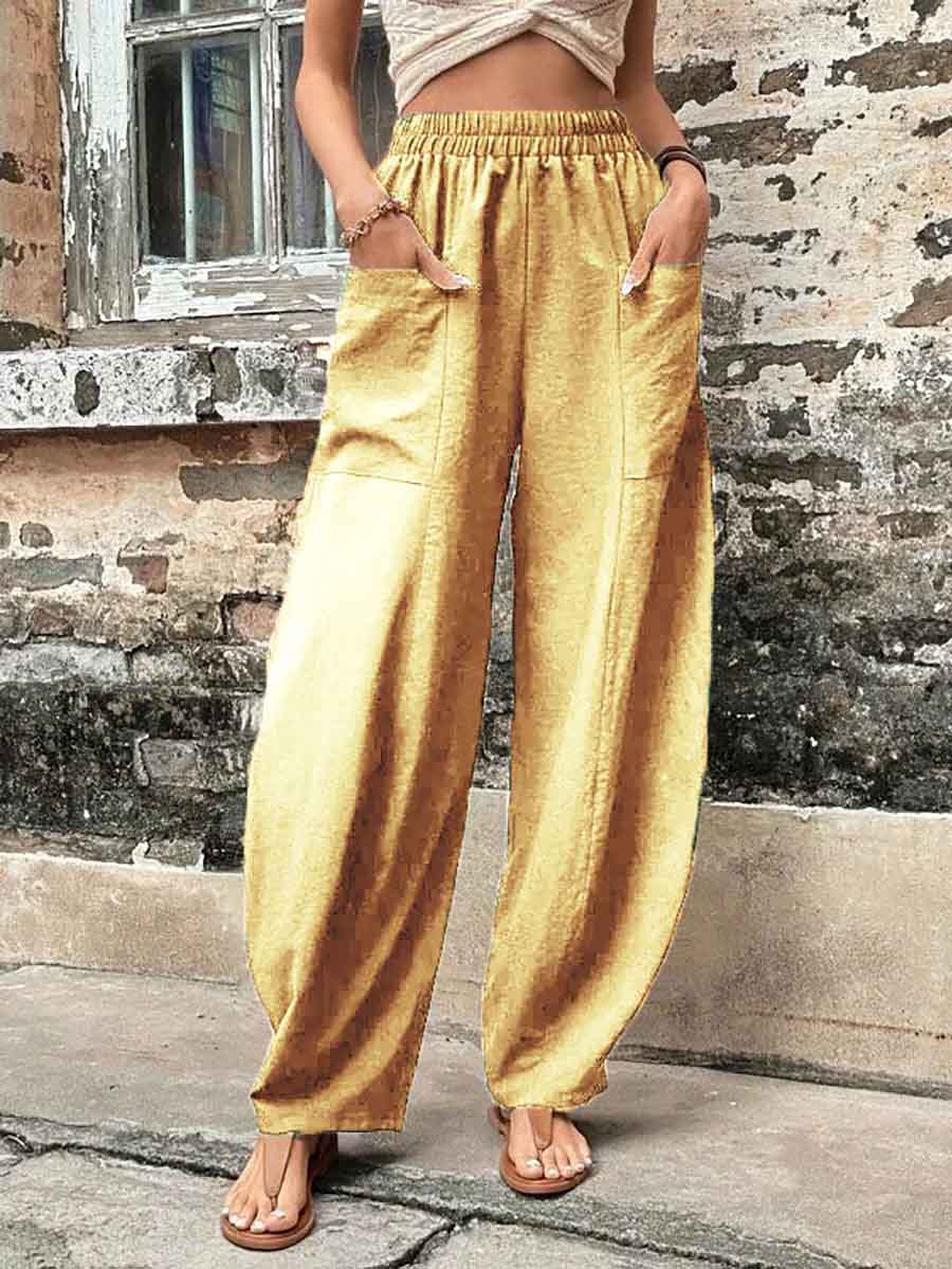 Lunimesd Solid Color Pocket Casual Pants (11 Colors)