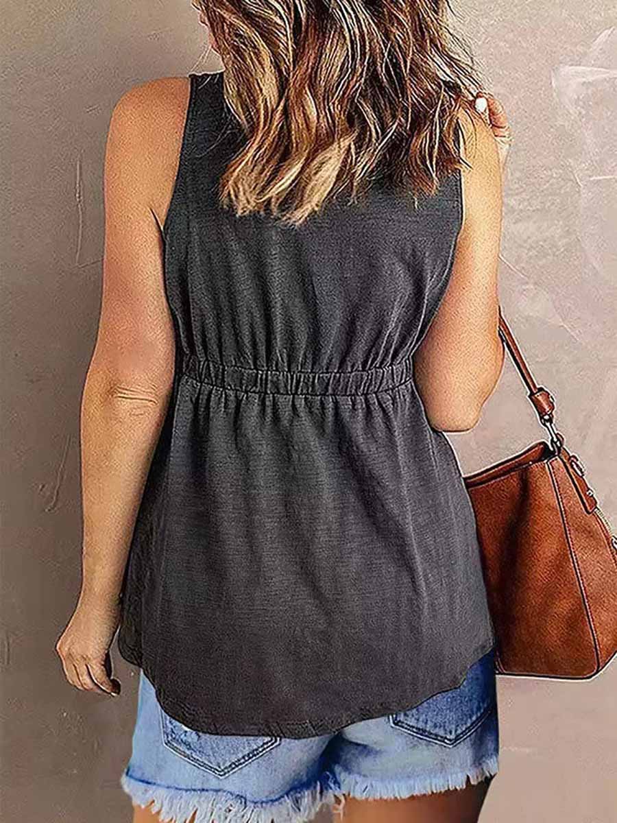 Lunimesd Solid Color Strapless Waistless Sleeveless Top(7 Colors)