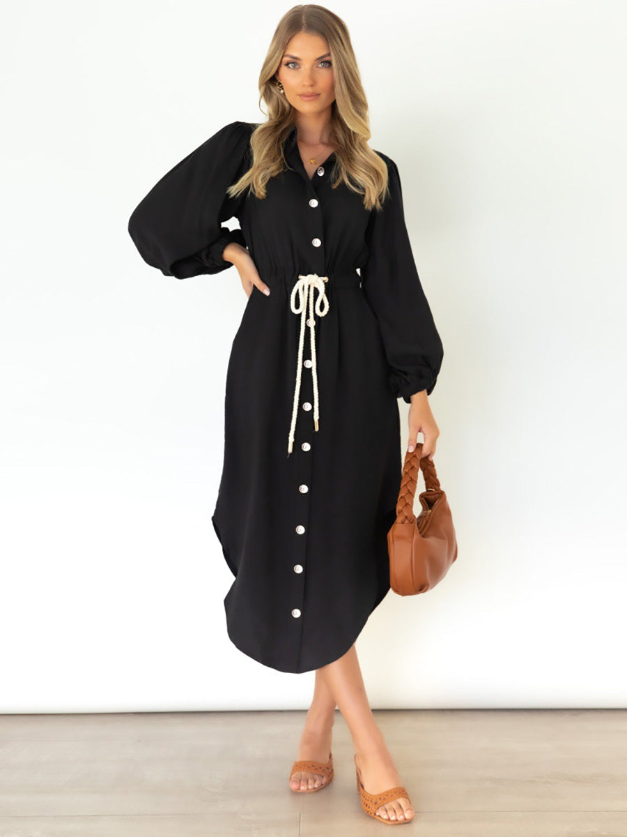 Lunimesd Long-Sleeved Waist-Skimming Dresses
