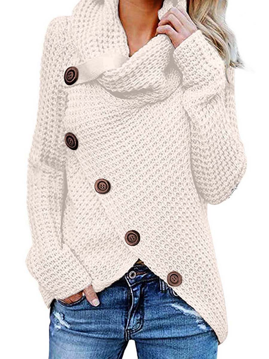 Lunimesd Irregular Winter Shawl Sweater