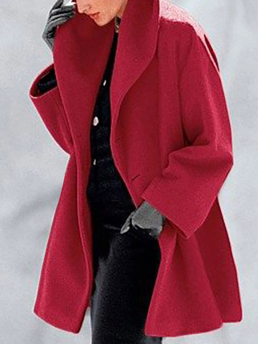 Lunimesd Round Neck Loose Tweed Coat(7 colors)