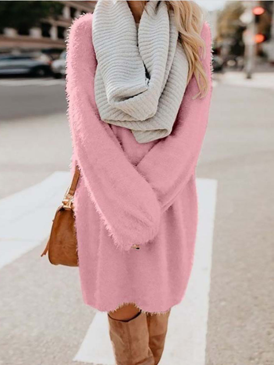 Lunimesd Plush Sweater Dress(8 colors)