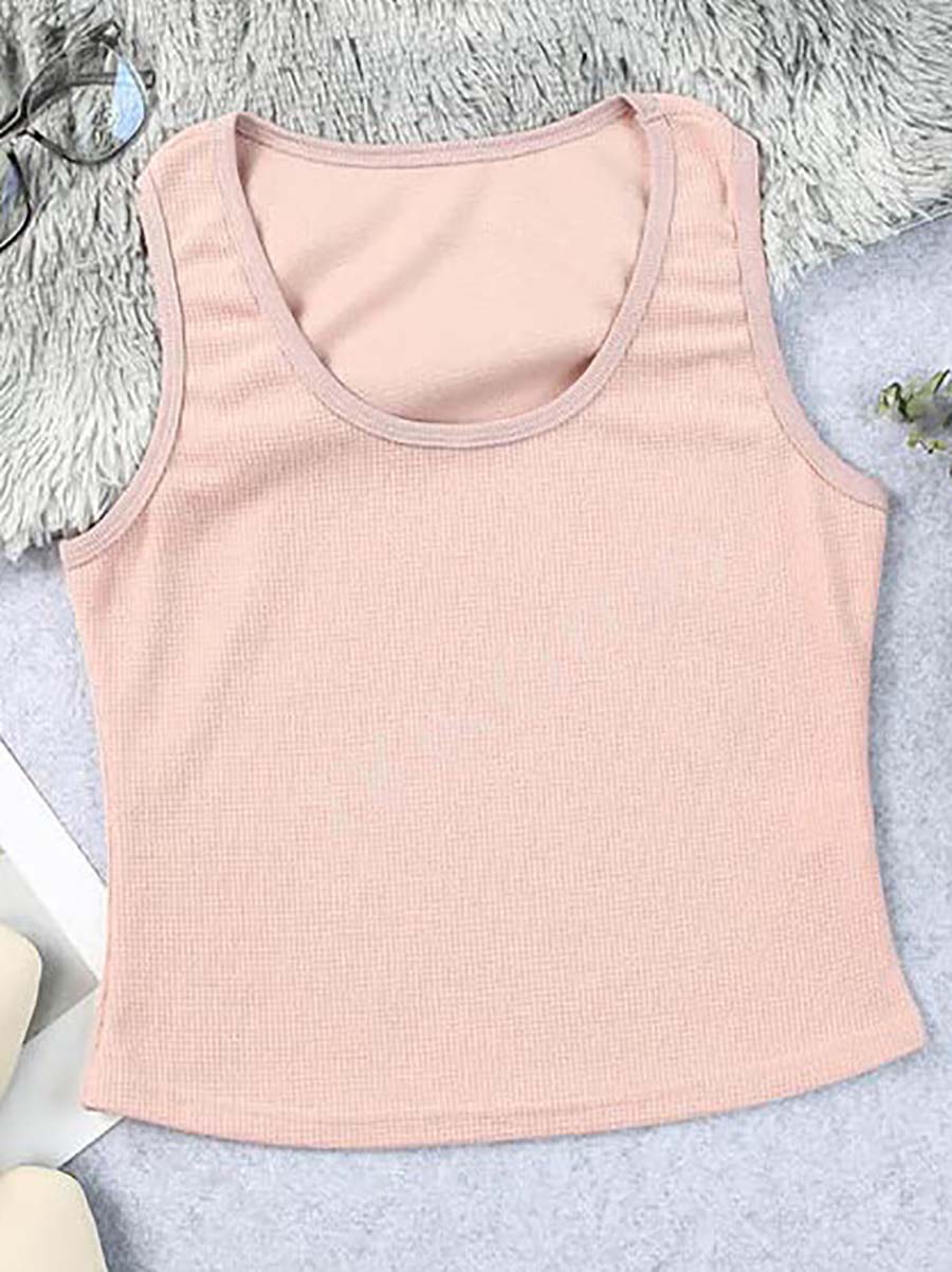 Lunimesd Solid Color Comfortable Casual Vest