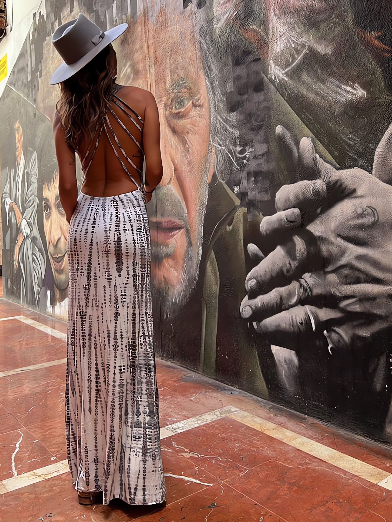 Sexy Backless Boho Dress