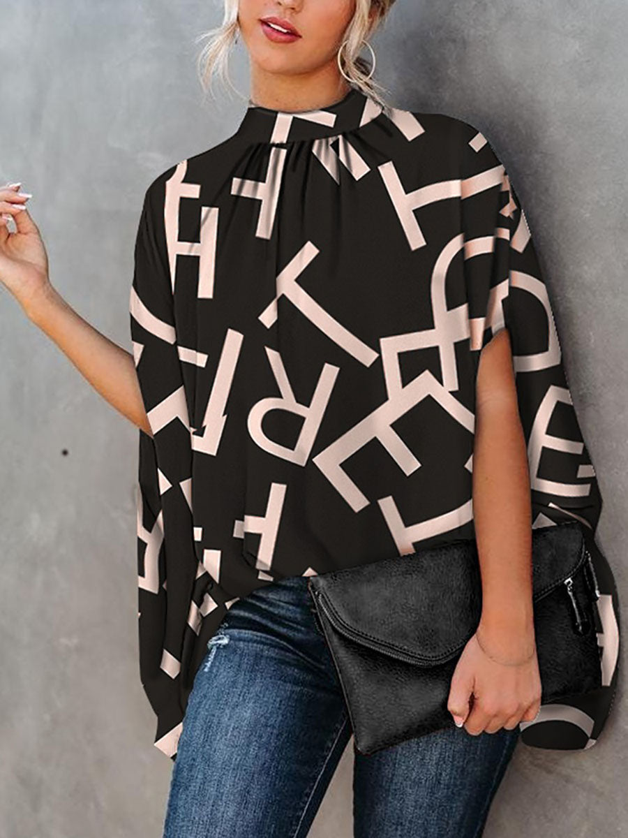 Lunimesd Fashion Loose Bat Sleeve Round Neck Shirt (7 colors)