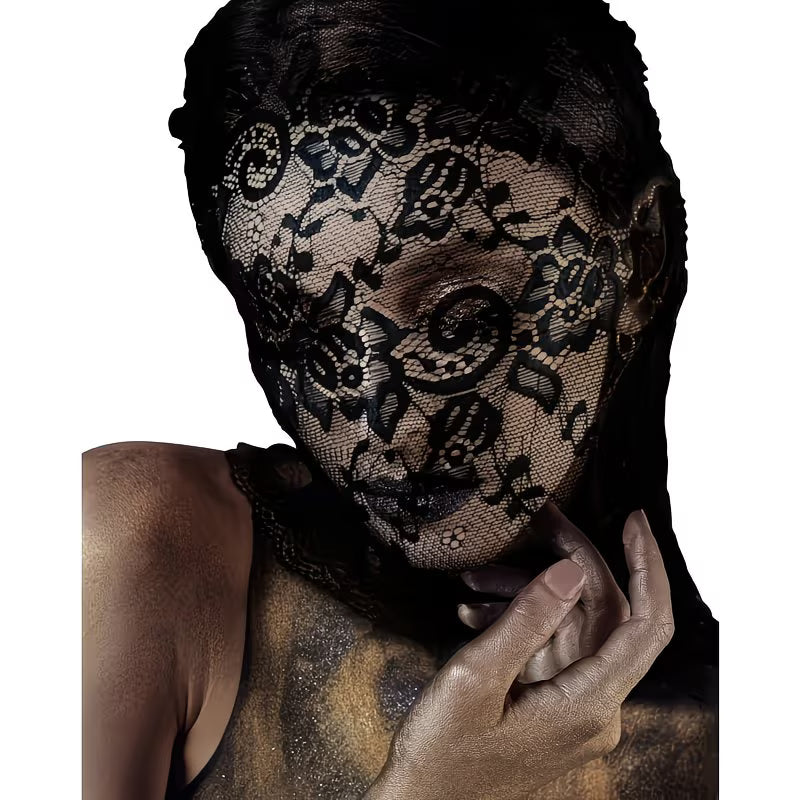 Vintage Pattern Lace Full-Face mask 82