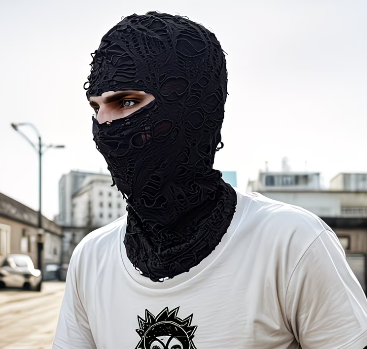 Distressed Mesh Full-Face Mask 88