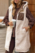 Women Plush Reversible Casual Long Vest