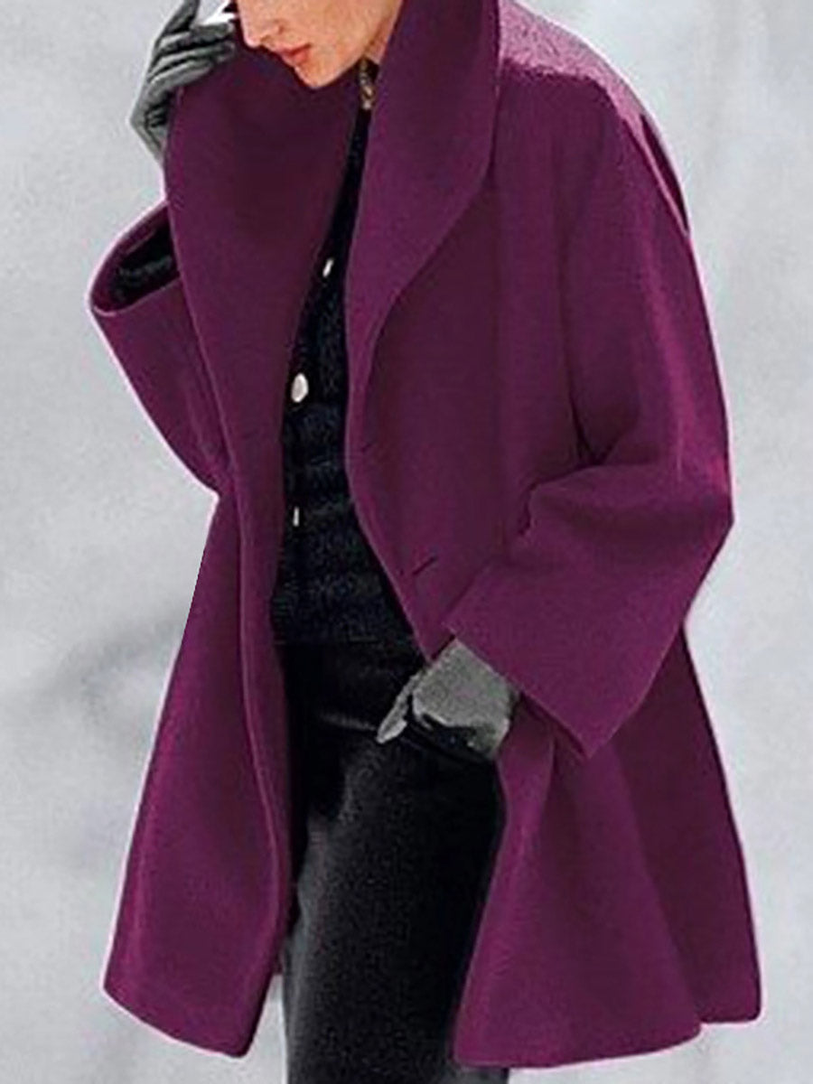 Lunimesd Round Neck Loose Tweed Coat(7 colors)