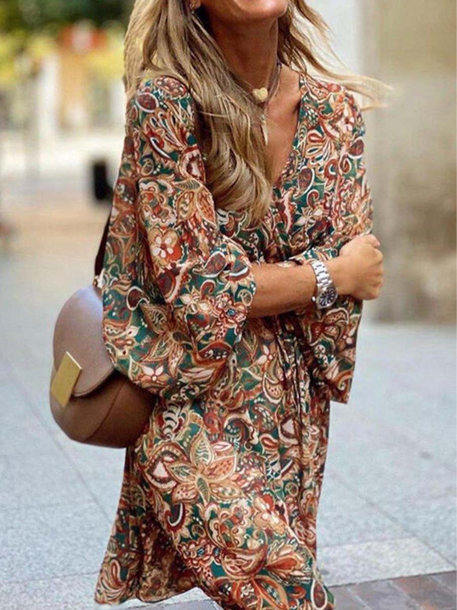 Printed Loose Dress