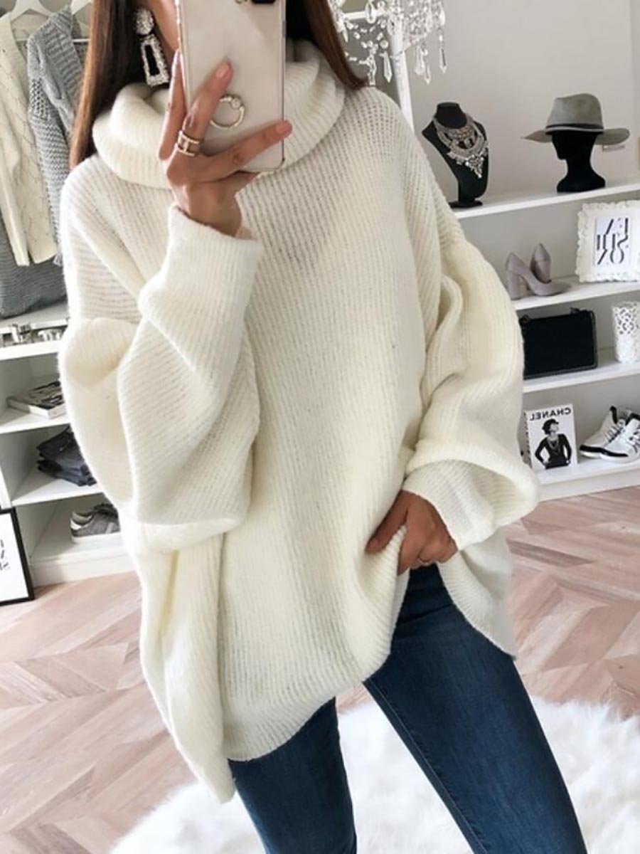 Lunimesd Solid Color Turtleneck Knit Sweater(11 colors)