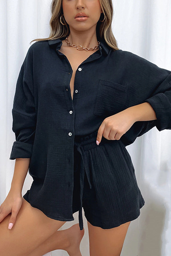 Lunimesd Great Trip Button Shorts Suit