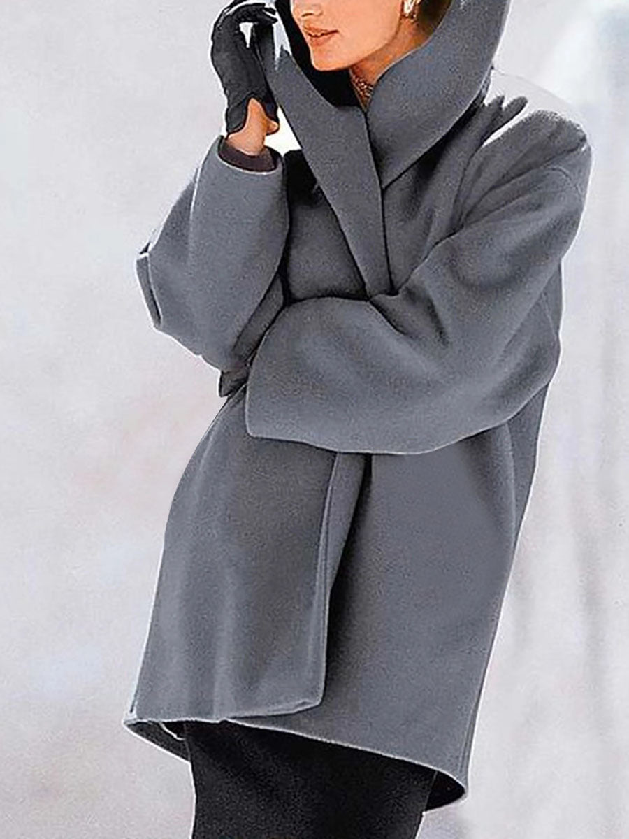 Lunimesd Round Neck Loose Tweed Coat(7 colors)