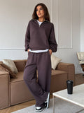 Refined Zip Collar Lounge Set