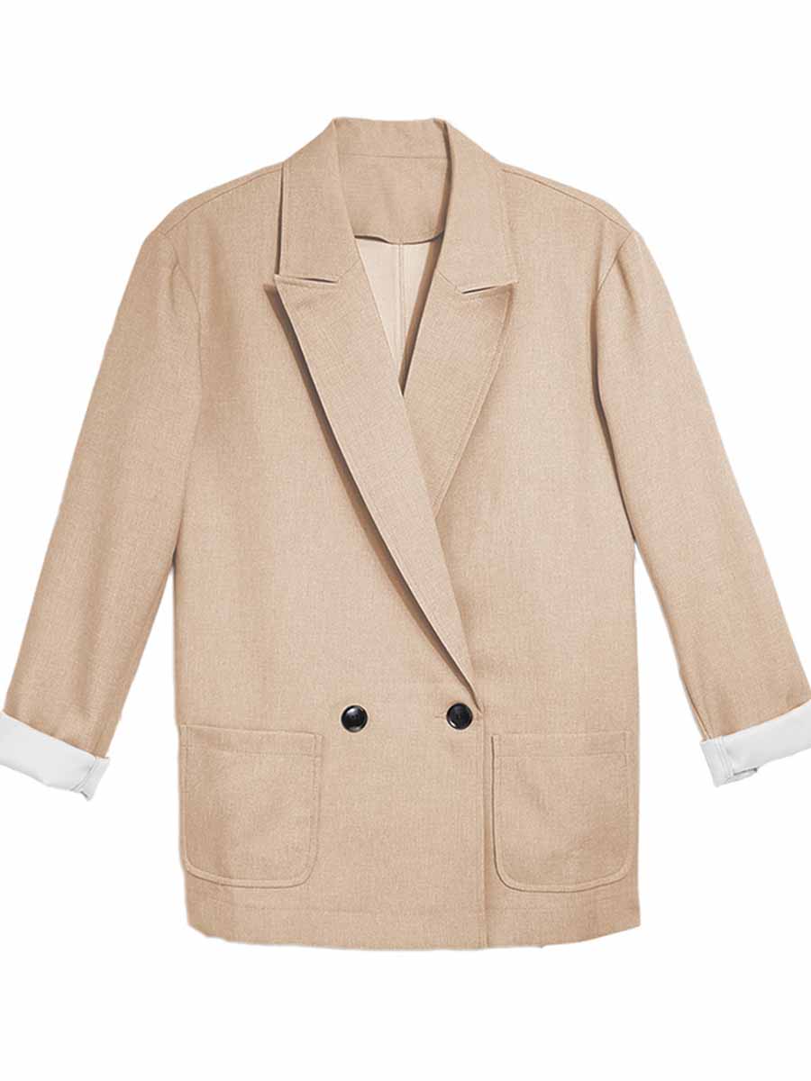 Lunimesd Solid Color Slim-Fit Blazer