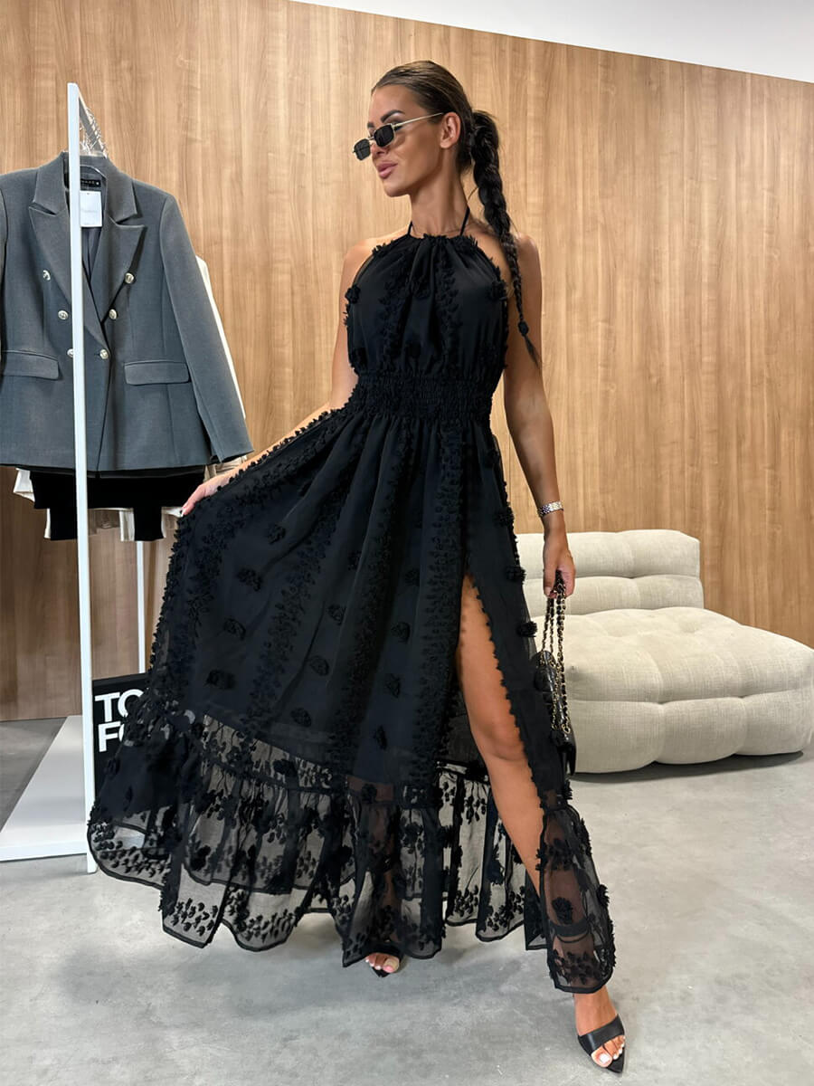 Empress Maxi Black Dress