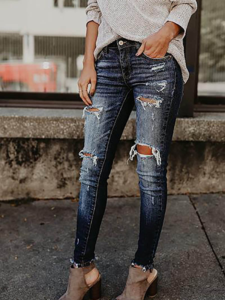 Lunimesd Ripped Skinny Jeans