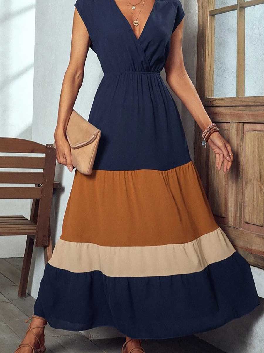 Lunimesd Airy Floral Multi-Patchwork Dress