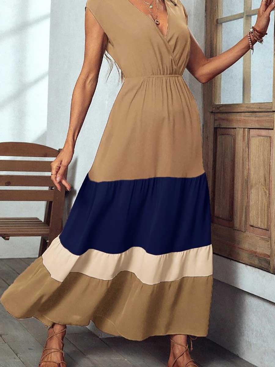 Lunimesd Airy Floral Multi-Patchwork Dress