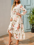 Lunimesd Floral Print Casual Long Dresses