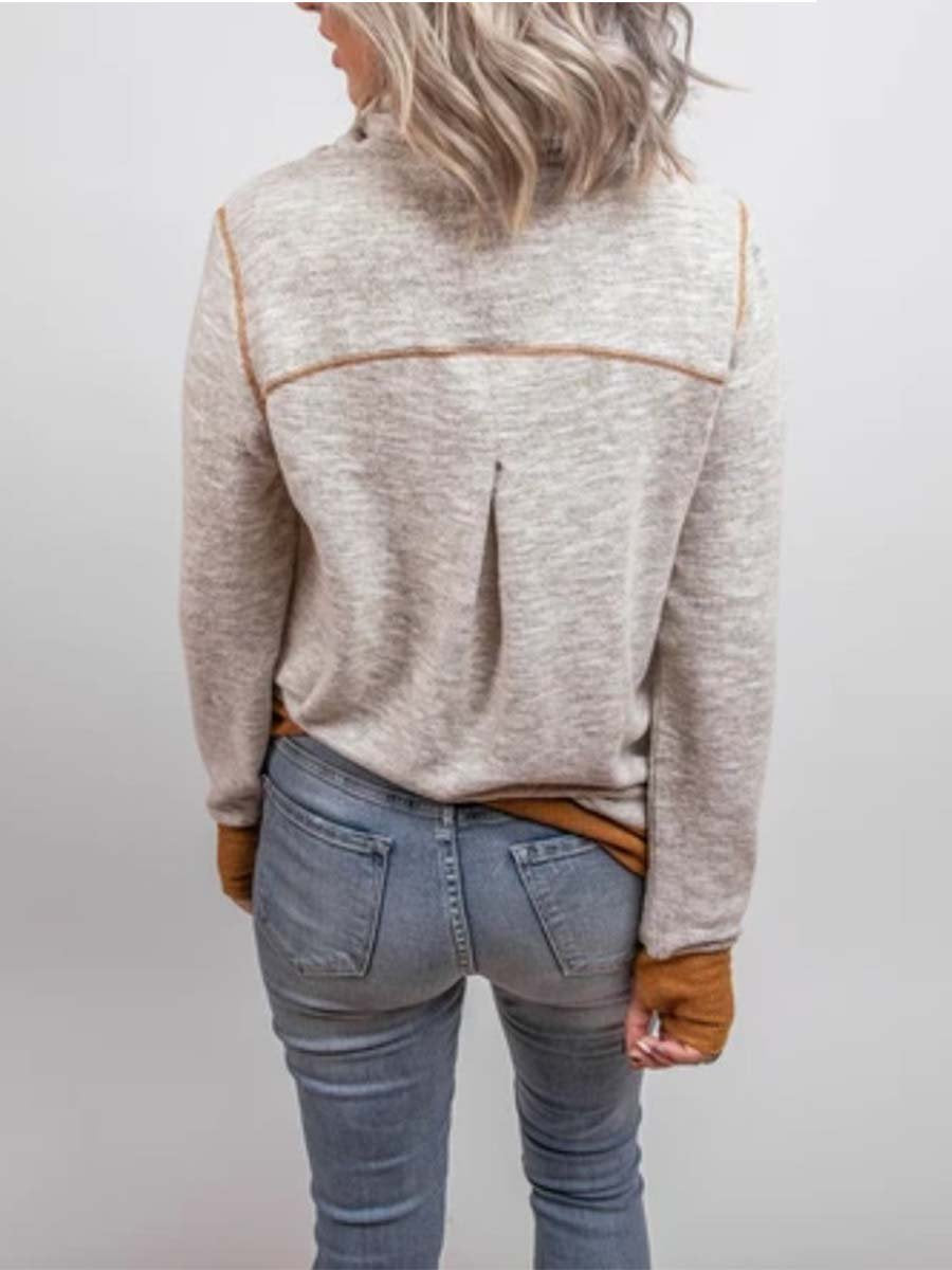 Lunimesd Piled Collar Sweatshirt