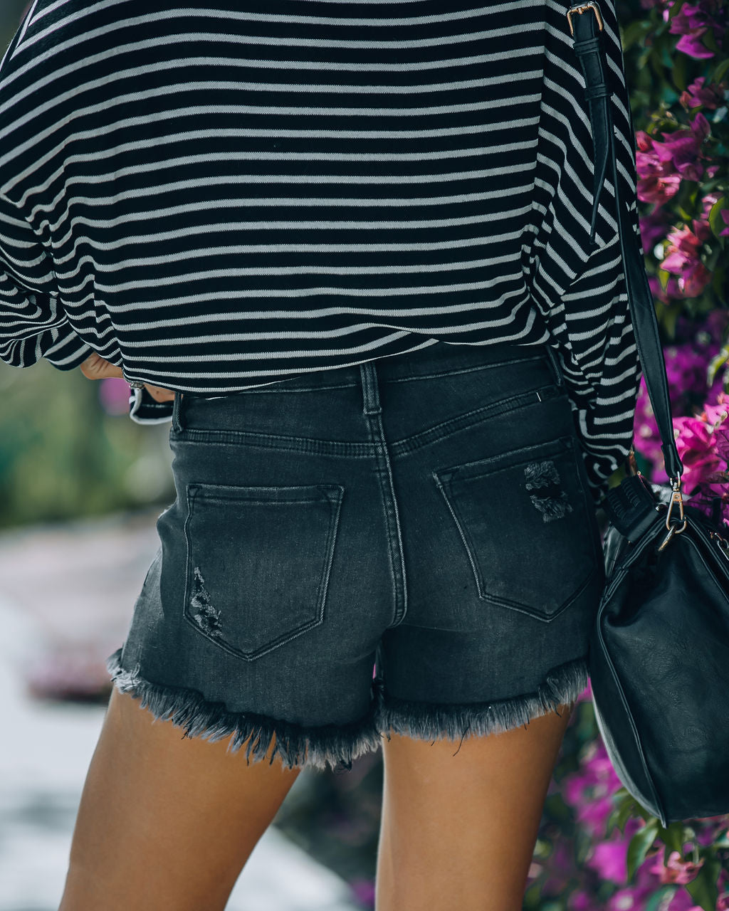 Lunimesd Eternity High Rise Distressed Shorts