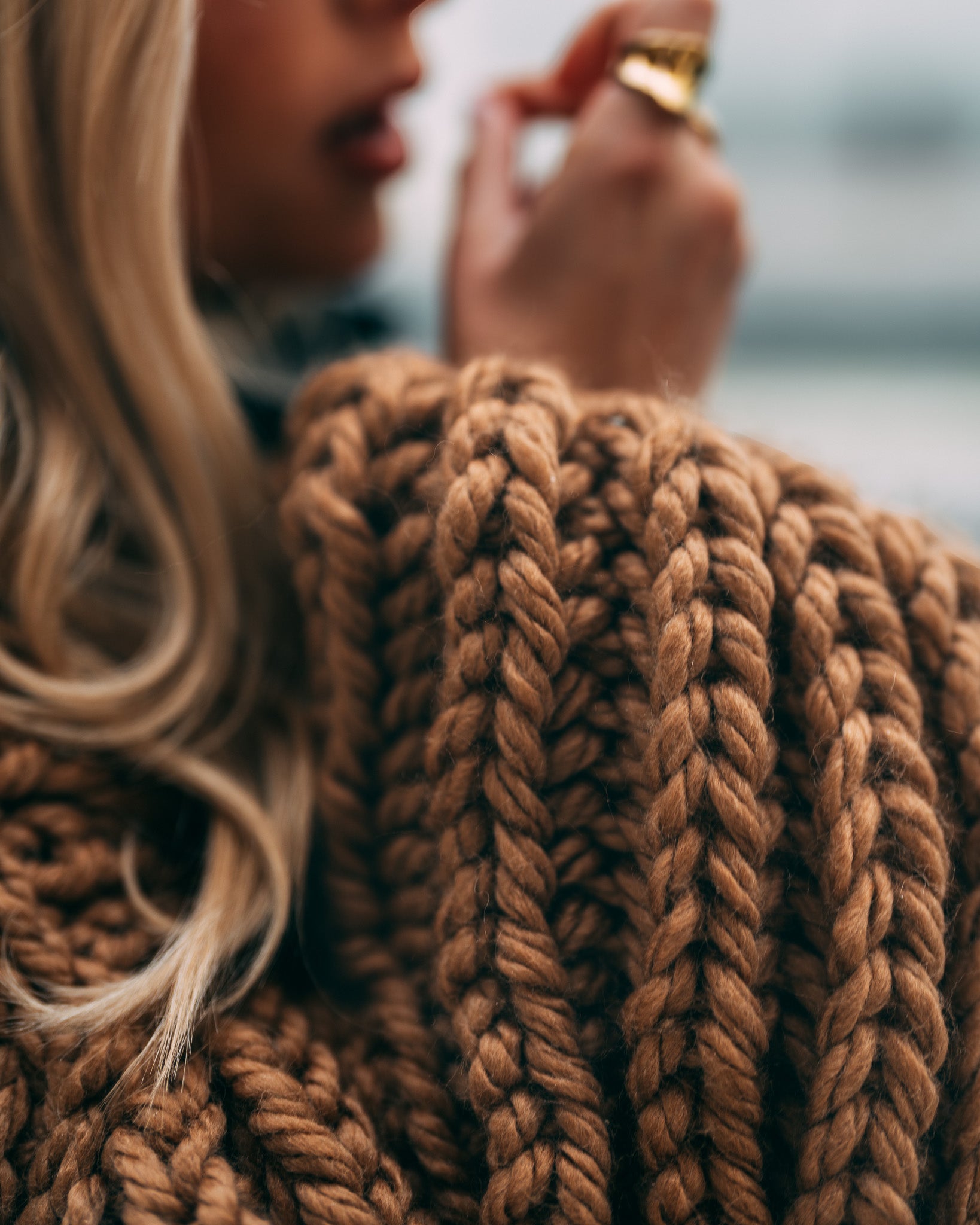 Hooded Chunky Cardigan