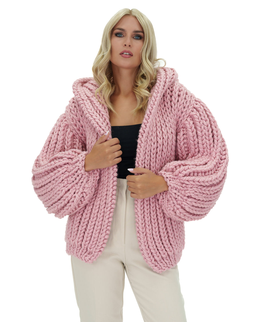 Hooded Chunky Cardigan