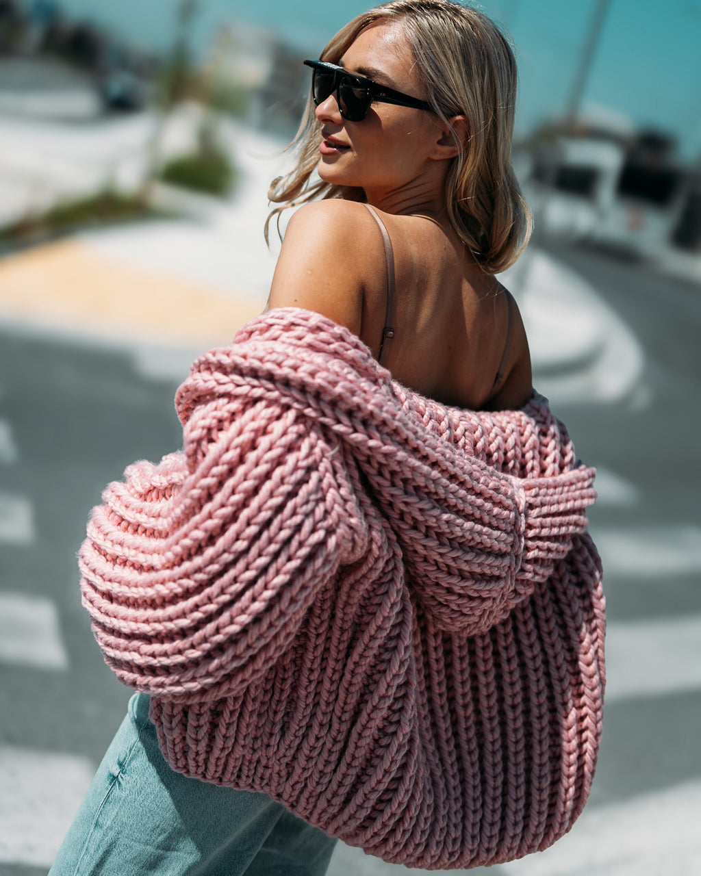 Hooded Chunky Cardigan