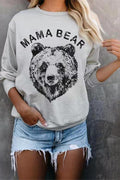 Lunimesd Stylish Animal Print Round Neck Sweatshirt