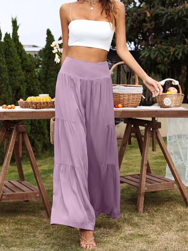 Lunimesd Casual High-Waisted Loose Pants(8 colors）
