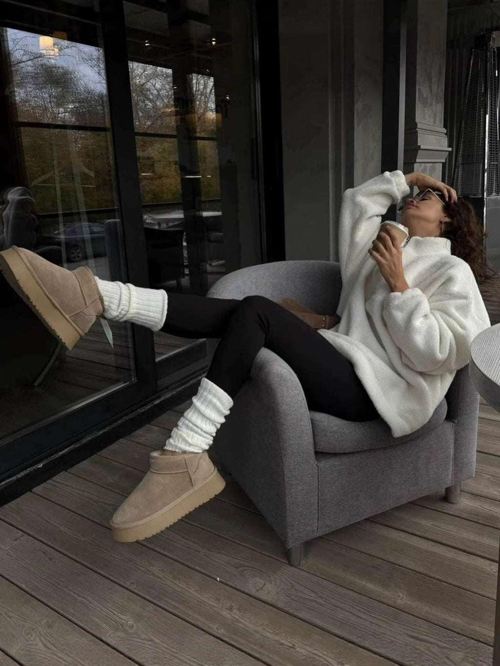 LAMB'S WOOL PULLOVER HOODIE