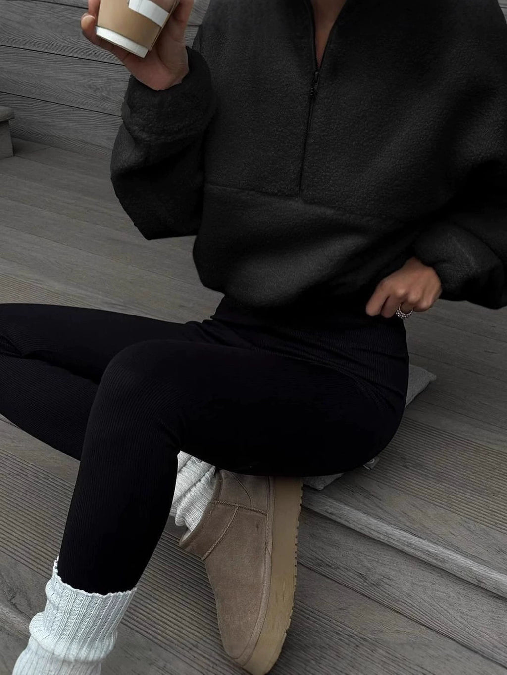 LAMB'S WOOL PULLOVER HOODIE