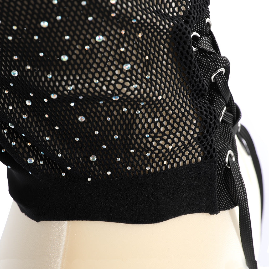 Sparkle Mesh Full-Face Mask – Gothic Sensual Edgy Accessory