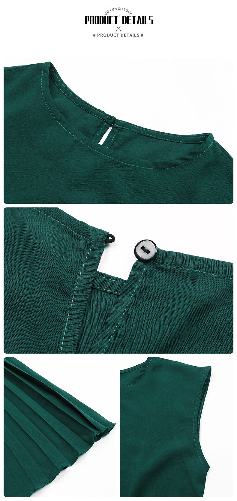 Lunimesd Solid Color Lace-Up Pleated Dress