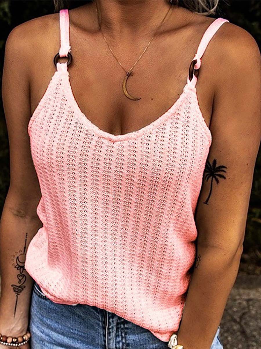 Lunimesd V-Neck Patchwork Suspenders(6 colors)